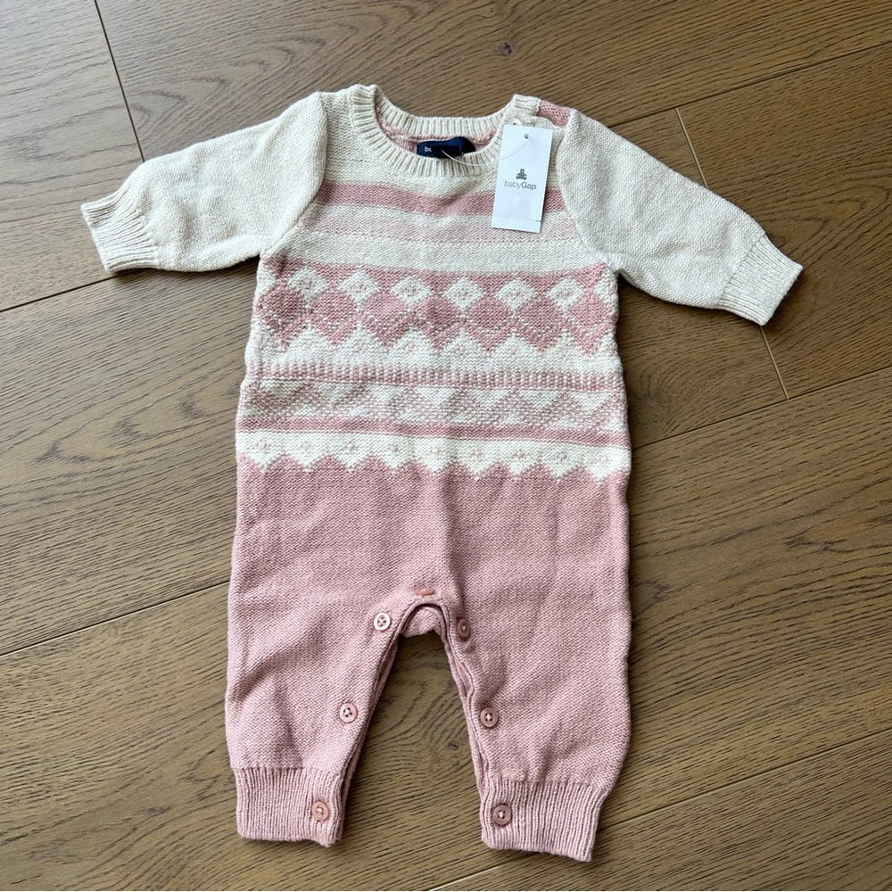 New BabyGab Newborn Knit Romper